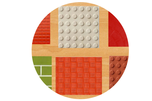 checkered tiles
